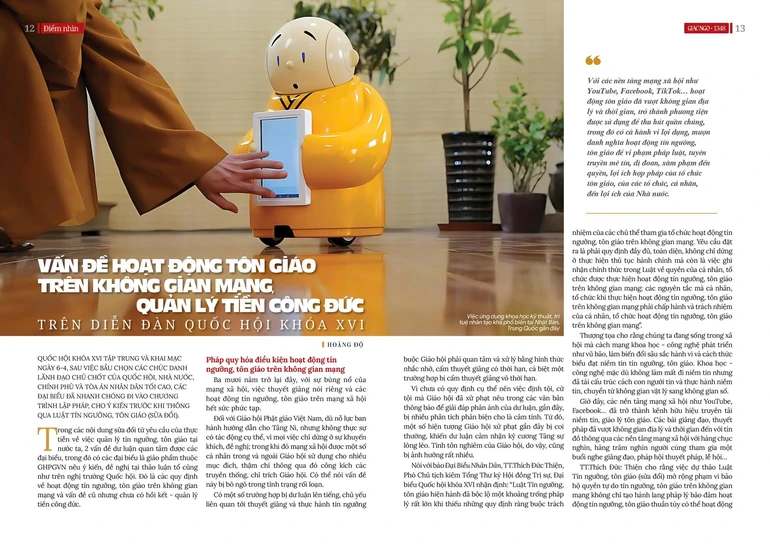 Bài trên Báo Giác Ngộ số 1348 - Thiết kế: Phòng Mỹ thuật BGN/Tống Viết Diễn