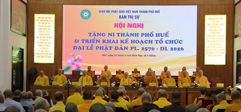 Hội nghị Tăng Ni TP.Huế diễn ra tại tổ đình Từ Đàm