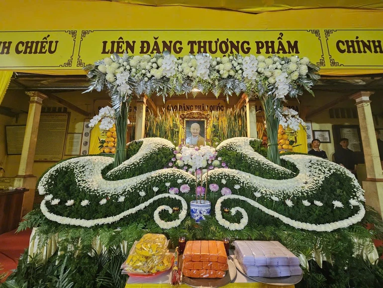 Giác linh đường Ni trưởng Thích Đàm Chính được tôn trí tại chùa Tiêu Sơn (P.Tam Sơn, Bắc Ninh)