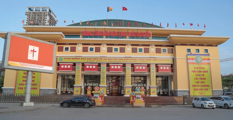 Trung tâm Văn hóa Nghệ thuật tỉnh Thái Nguyên - nơi diễn ra Đại hội đại biểu Phật giáo tỉnh lần thứ I, nhiệm kỳ 2026-2031 - Ảnh: Nguyên Tài/BGN