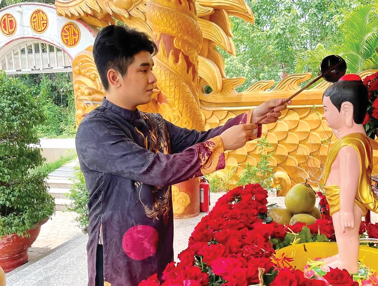 Là nghệ sĩ trường chay, Phật tử Tâm Phúc Linh hàng ngày cũng gìn giữ đạo tâm của một người trẻ