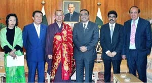 Sư trưởng Jeon Woom Deok yết kiến Tổng thống Pakistant
