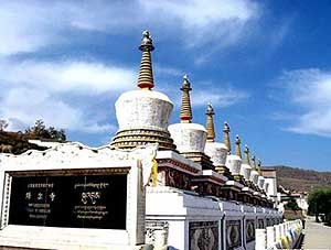 Tu viện Taer ở tỉnh Qingha, Trung Quốc.