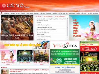 Giao diện trang chủ của phiên bản mới