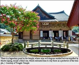 Chùa Tongdo ở phía nam của tỉnh  Gyeongsang