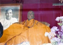 Nhục thân hòa thượng Thích Phổ Sái trong chùa Khánh Vân - Ảnh: Việt Phương