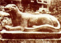 Hổ (đá) trong lăng Trần Thủ Độ (Vũ Thư-Thái Bình).