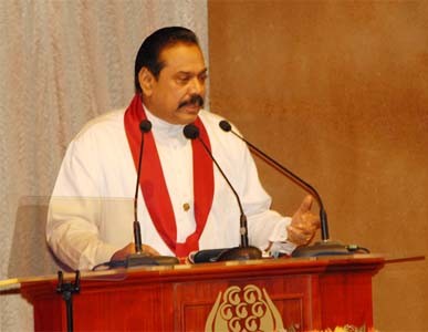 Tổng thống Sri Lanka Mahinda Rajapaksa