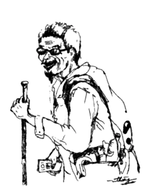 Nụ cười của người đàn ông khuyết tật