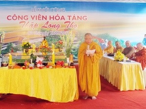 Khởi công xây dựng Công viên hoả táng tháp Long Thọ