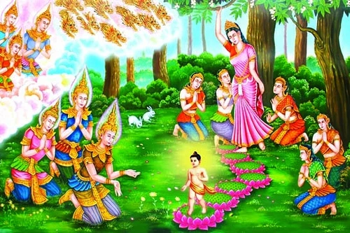 Đức Phật đản sinh - Tranh PG trên Internet