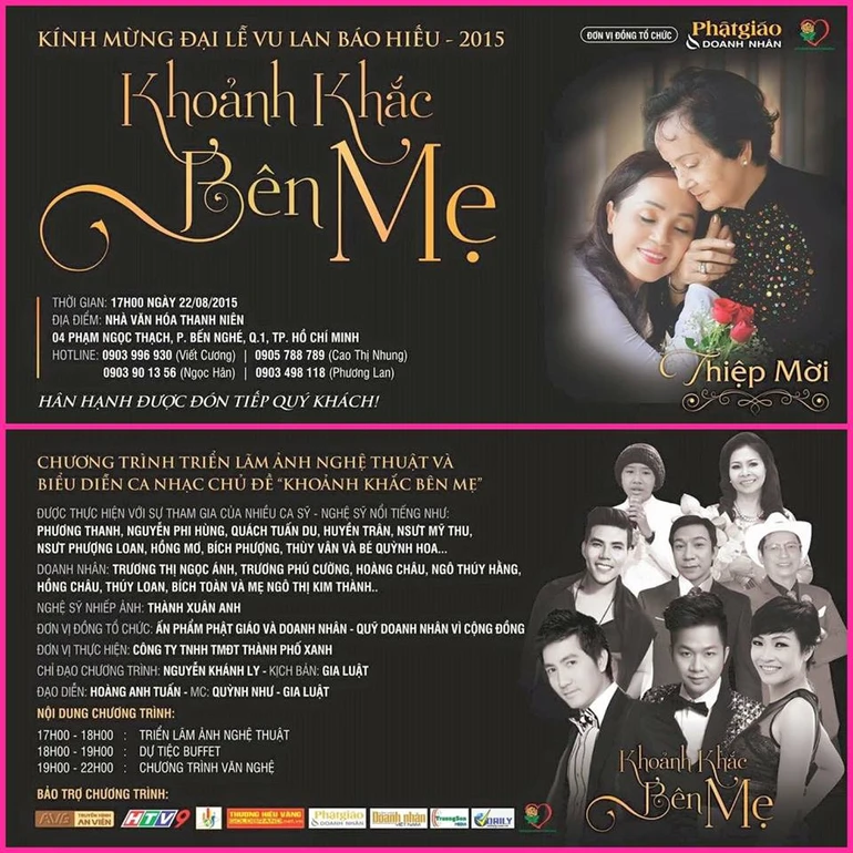 Chương trình diễn ra từ 17g đến 22g ngày 22-8-2015