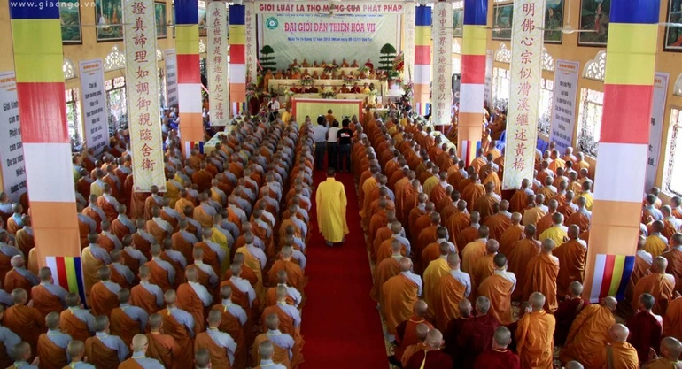 Quang cảnh khai mạc Đại giới đàn Thiện Hòa VII do PG tỉnh BR-VT tổ chức