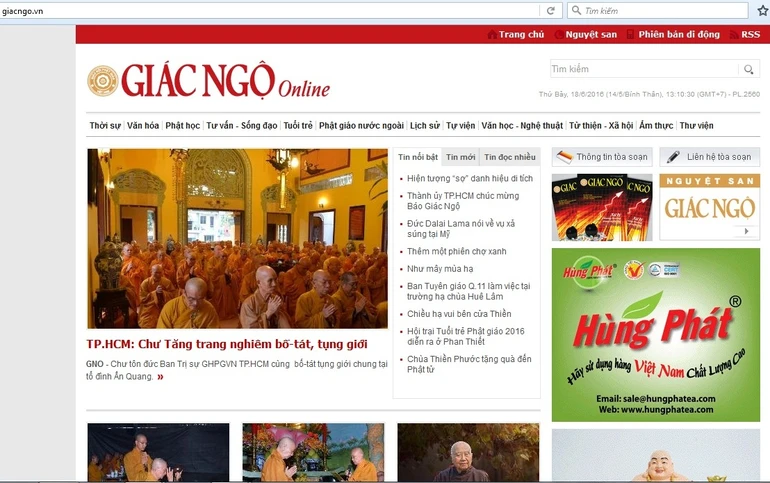 Giác Ngộ online mong làm nhịp cầu cho bạn đọc khắp nơi...