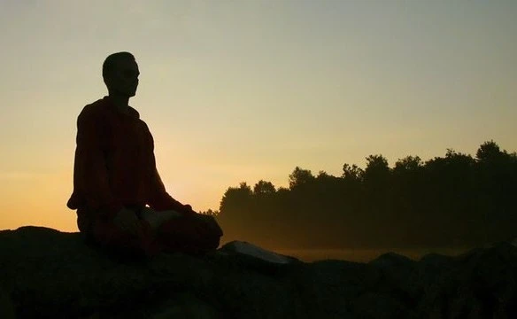 Tôi ngồi đó in như bất động, an trú trong an lạc hiện tại, ngay phút giây này.