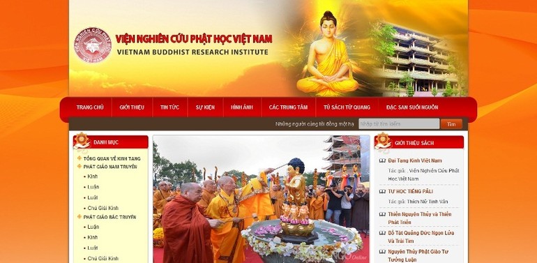 Trang thông tin của Viện Nghiên cứu Phật học VN