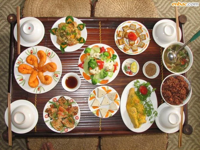 Các món chay  giả mặn. Ảnh sưu tầm