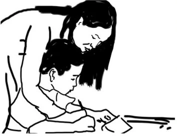 Người uốn nắn từng nét chữ đầu