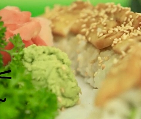 Món chay: Sushi nướng mè