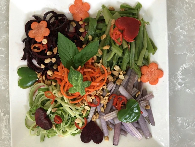 Món chay: Gỏi ngũ sắc