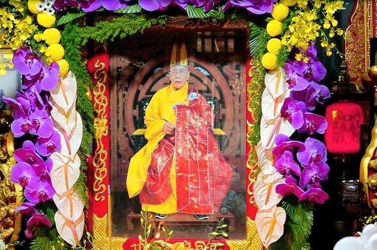 Cố Trưởng lão HT.Thích Đạt Đồng - vị giáo phẩm của Phật giáo Long An mà pháp hiệu được đặt cho Đại giới đàn