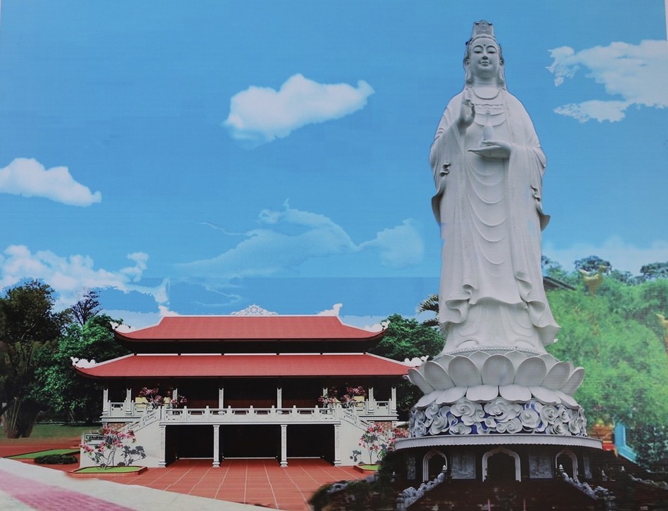Phú Yên: Lễ đặt đá xây dựng chánh điện và tôn tượng Bồ-tát Quán Thế Âm chùa Bảo Sơn Thiên Hải  ảnh 3