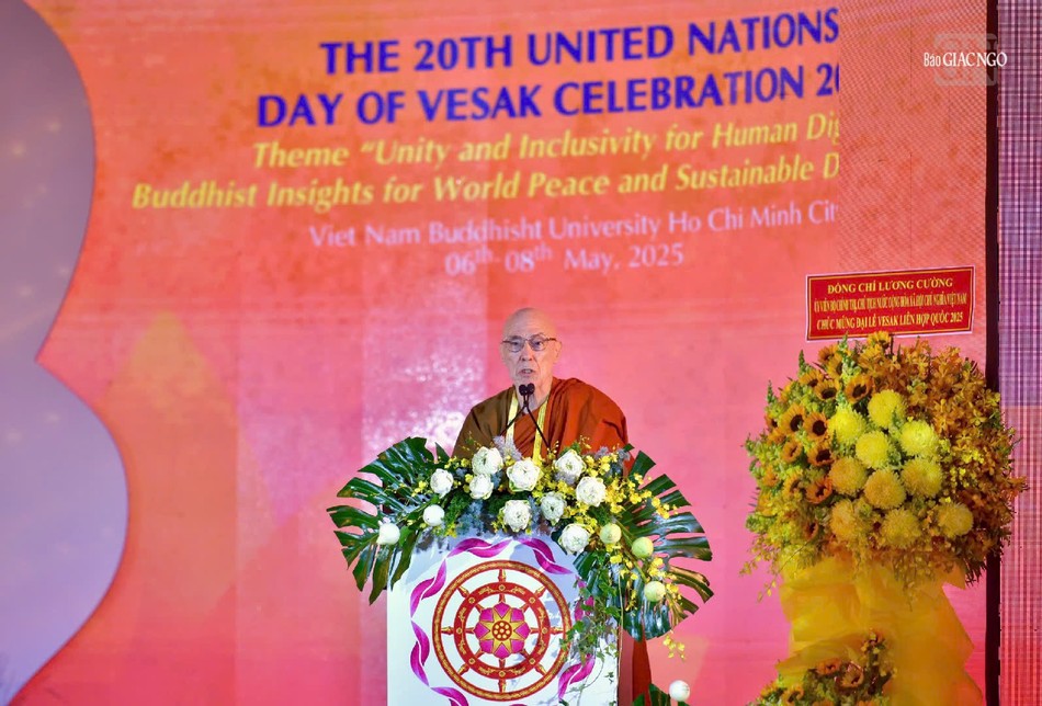 Trưởng lão Hòa thượng Bodhi, Chủ tịch Hiệp hội Phật giáo Hoa Kỳ phát biểu thông điệp