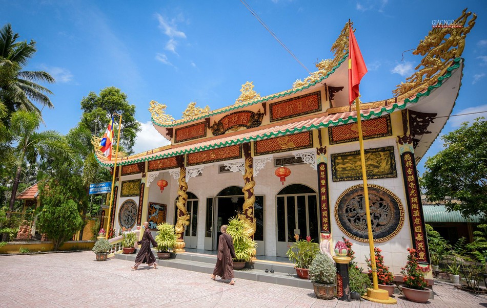 Lối kiến trúc đậm chất truyền thống Phật giáo miền Nam