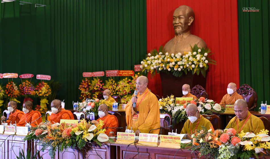 Hòa thượng Thích Huệ Thông phát biểu Hòa thượng Thích Huệ Thông phát biểu