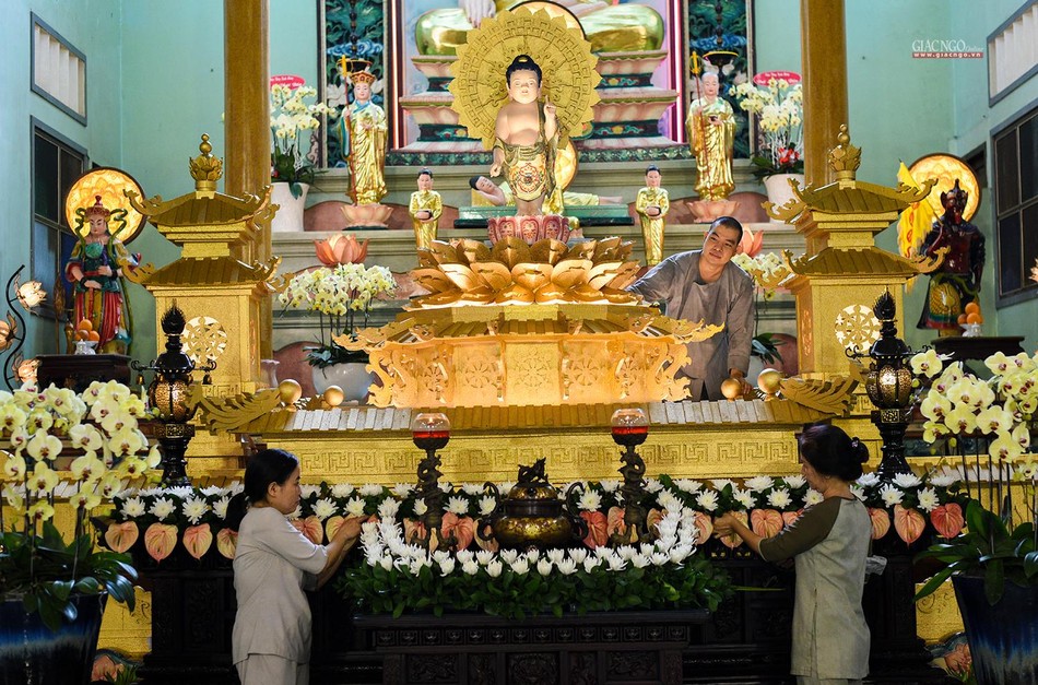 Chương trình Tắm Phật sẽ diễn ra vào lúc 8 giờ sáng ngày 8-4 Âm lịch Chương trình Tắm Phật sẽ diễn ra vào lúc 8 giờ sáng ngày 8-4 Âm lịch