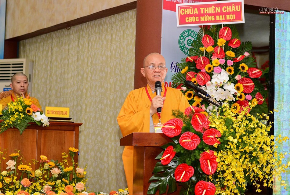 Hòa thượng Thích Minh Thiện phát biểu khai mạc Hòa thượng Thích Minh Thiện phát biểu khai mạc