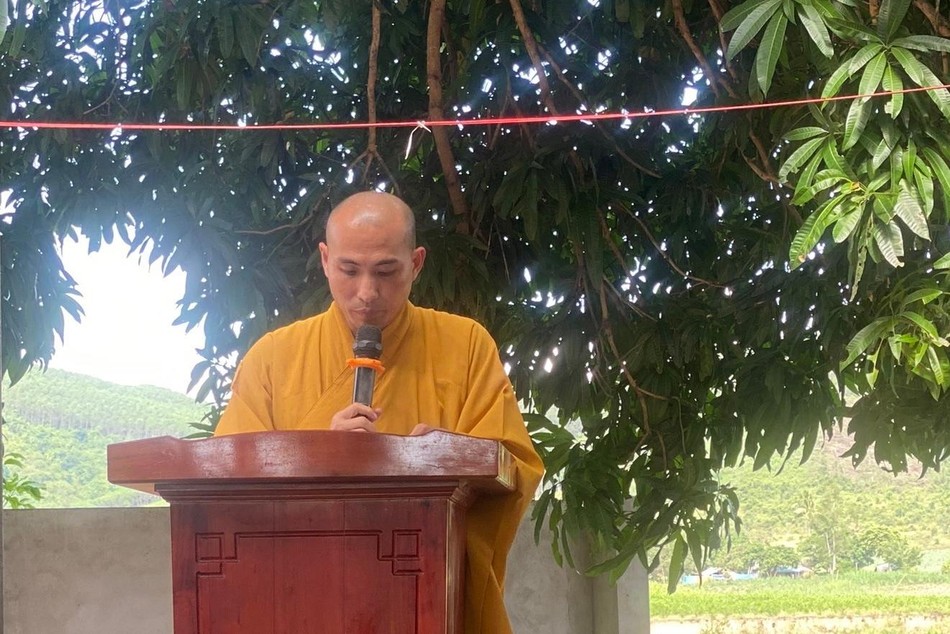 Đại đức Thích Tâm Lượng phát biểu khai mạc Đại đức Thích Tâm Lượng phát biểu khai mạc