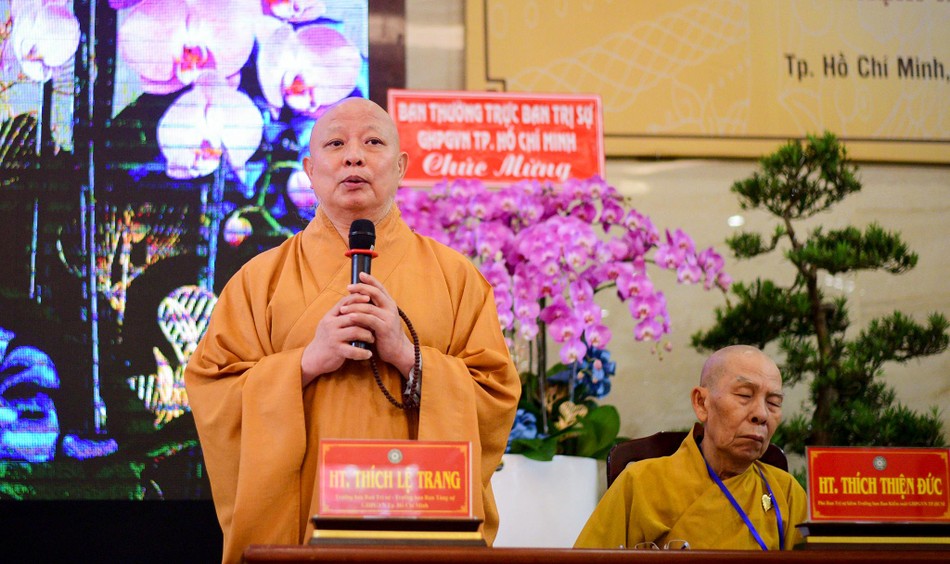 Hòa thượng Thích Lệ Trang phát biểu chỉ đạo cho biết, Ban cần lan tỏa đến quốc tế các giá trị riêng của Phật giáo Việt Nam mà các bậc Tổ sư đã trao truyền