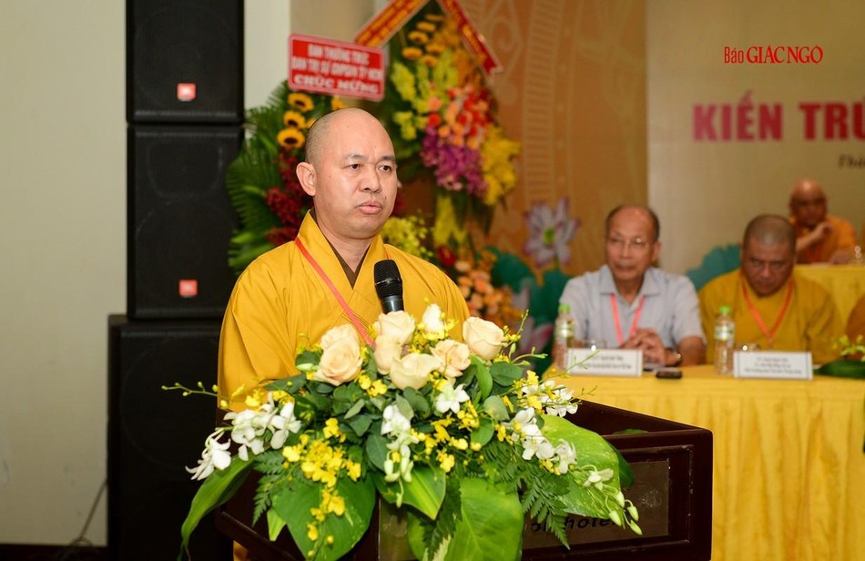 Thượng tọa Thích Đức Thiện hy vọng các nghiên cứu của Ban Văn hóa là cơ sở để phân loại, nhận diện kiến trúc ngôi chùa đặc trưng Phật giáo Việt Nam của từng hệ phái trong từng giai đoạn phát triển của lịch sử Thượng tọa Thích Đức Thiện hy vọng các nghiên cứu của Ban Văn hóa là cơ sở để phân loại, nhận diện kiến trúc ngôi chùa đặc trưng Phật giáo Việt Nam của từng hệ phái trong từng giai đoạn phát triển của lịch sử