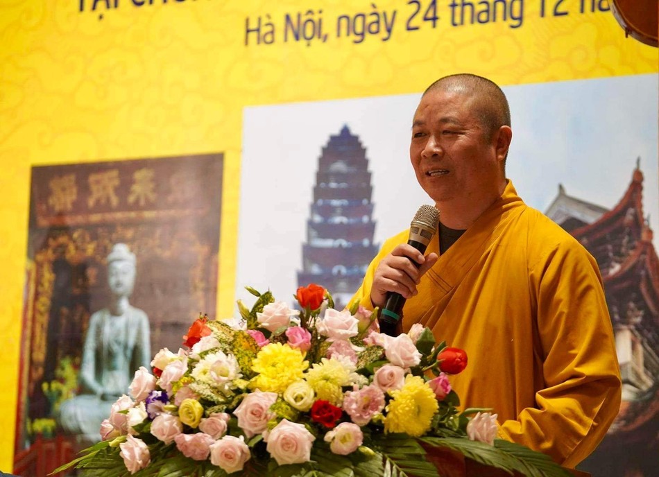 Hòa thượng Thích Thọ Lạc phát biểu - Ảnh: Đồng Thắng Hòa thượng Thích Thọ Lạc phát biểu - Ảnh: Đồng Thắng