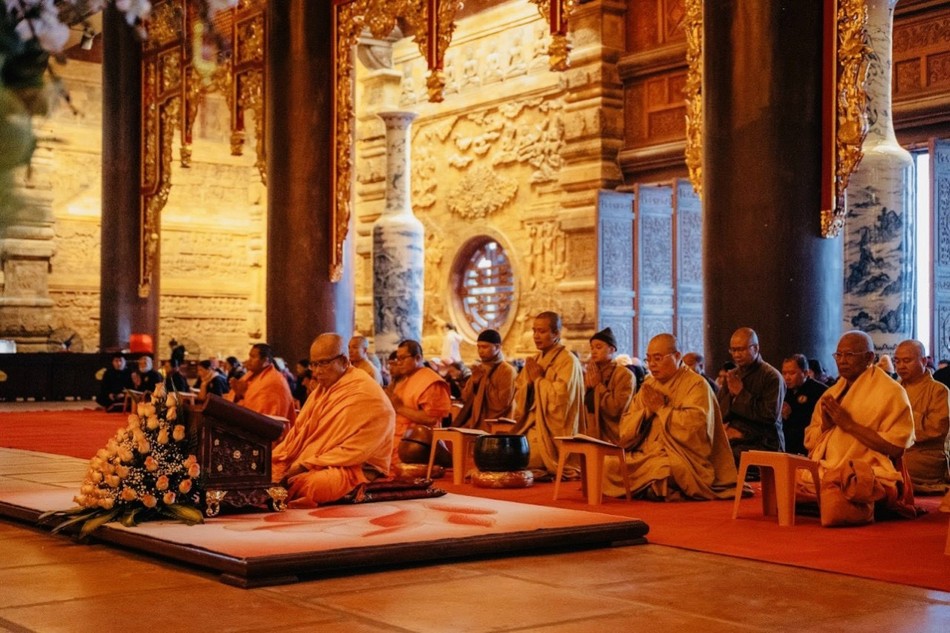 Nghi thức cầu nguyện - Ảnh: Chùa Tam Chúc Nghi thức cầu nguyện - Ảnh: Chùa Tam Chúc