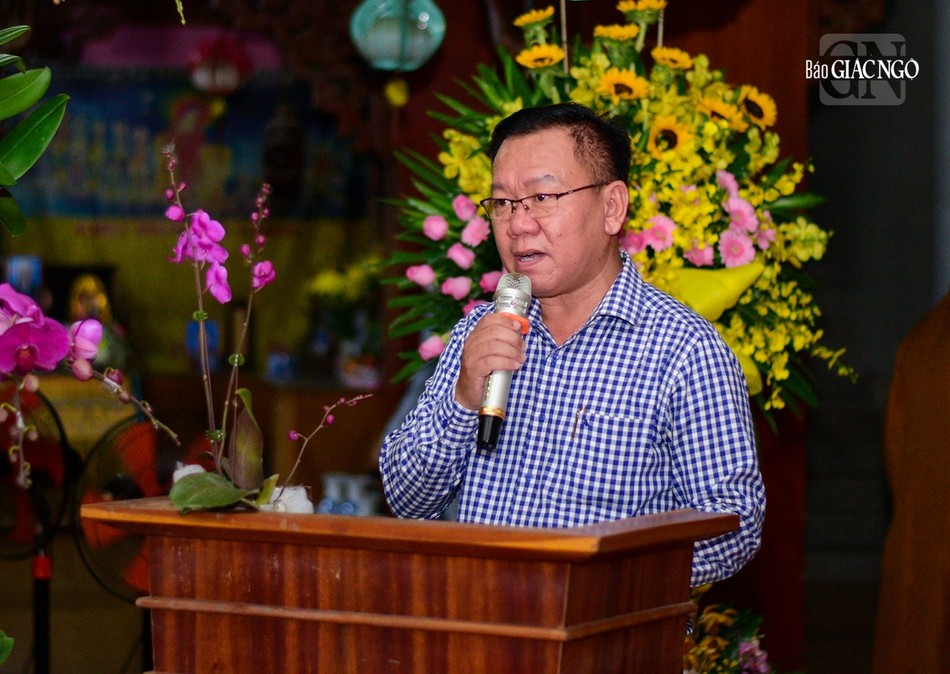 Ông Nguyễn Hòa phát biểu Ông Nguyễn Hòa phát biểu