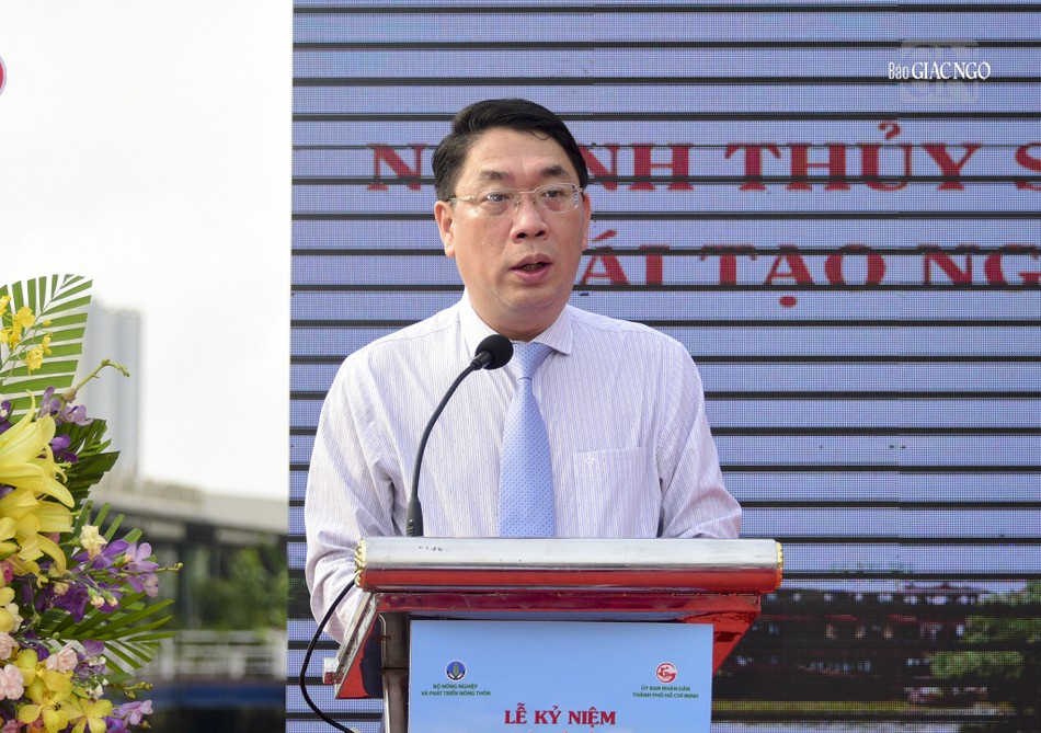 Ông Đinh Minh Hiệp, Giám đốc Sở Nông nghiệp và Phát triển nông thôn TP.HCM phát biểu Ông Đinh Minh Hiệp, Giám đốc Sở Nông nghiệp và Phát triển nông thôn TP.HCM phát biểu