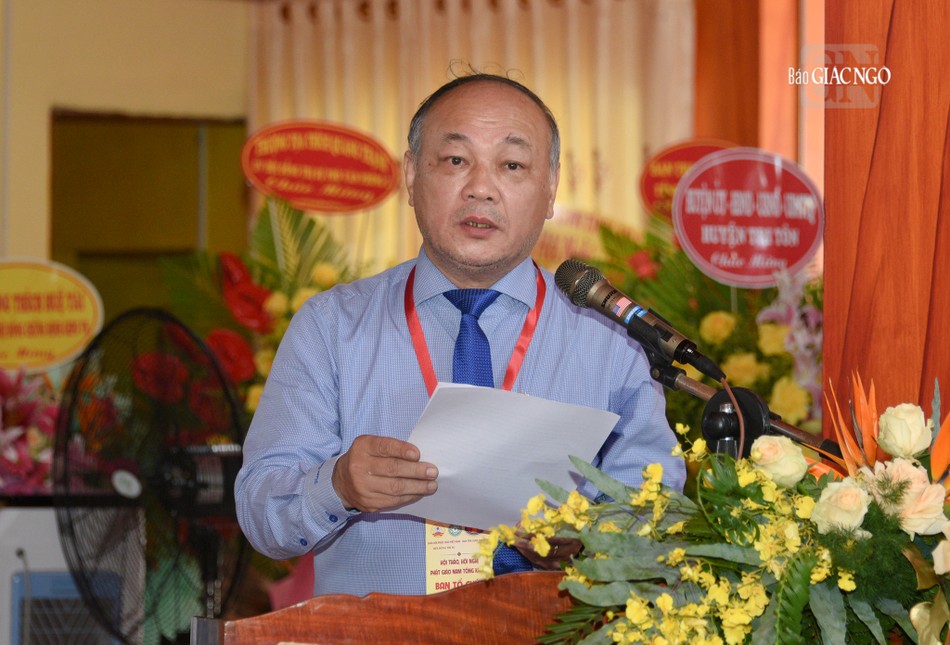 Ông Phan Thanh Định phát biểu chào mừng