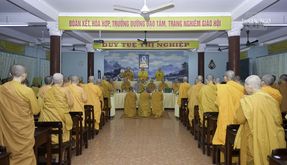 Hạ trường có 150 hành giả tu học dưới sự hướng dẫn của Thiền chủ là Ni trưởng Thích nữ Tân Liên, Hóa chủ là Ni trưởng Thích nữ Chiêu Liên và Ni trưởng Thích nữ Viên Liên