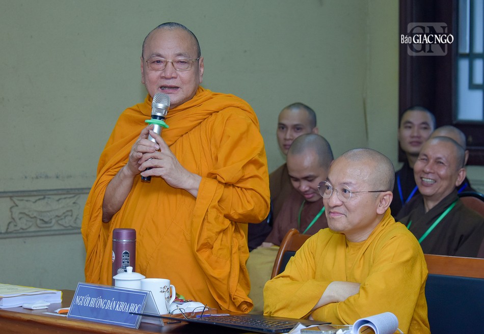 Hòa thượng TS Thích Bửu Chánh phát biểu