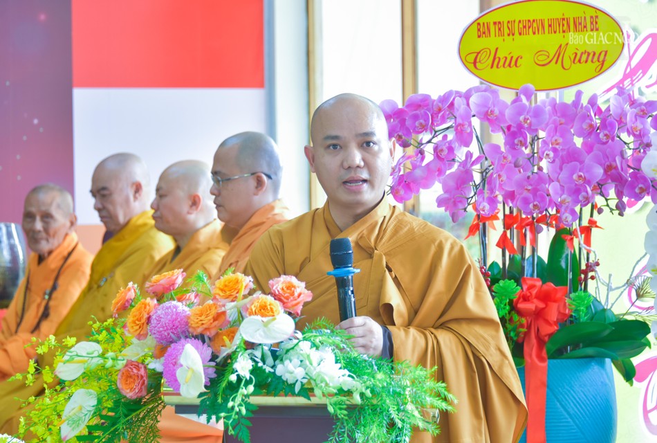 Đại đức Thích An Đạt đọc Diễn văn Phật đản Phật lịch 2568