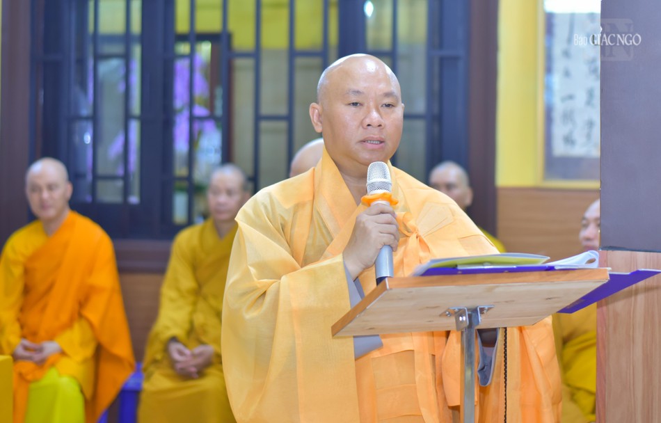 Thượng tọa Thích Minh Bảo tuyên bố khai giảng Khóa An cư kiết hạ Phật lịch 2568 Thượng tọa Thích Minh Bảo tuyên bố khai giảng Khóa An cư kiết hạ Phật lịch 2568