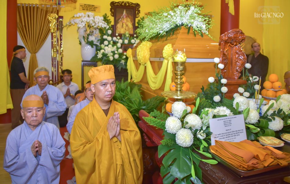 Kim quan Hòa thượng Thích Đạt Phước được tôn trí tại chùa Quang Minh