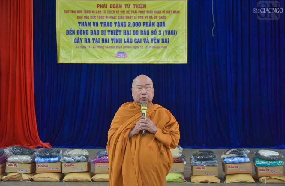 Hòa thượng Thích Giác Pháp phát biểu