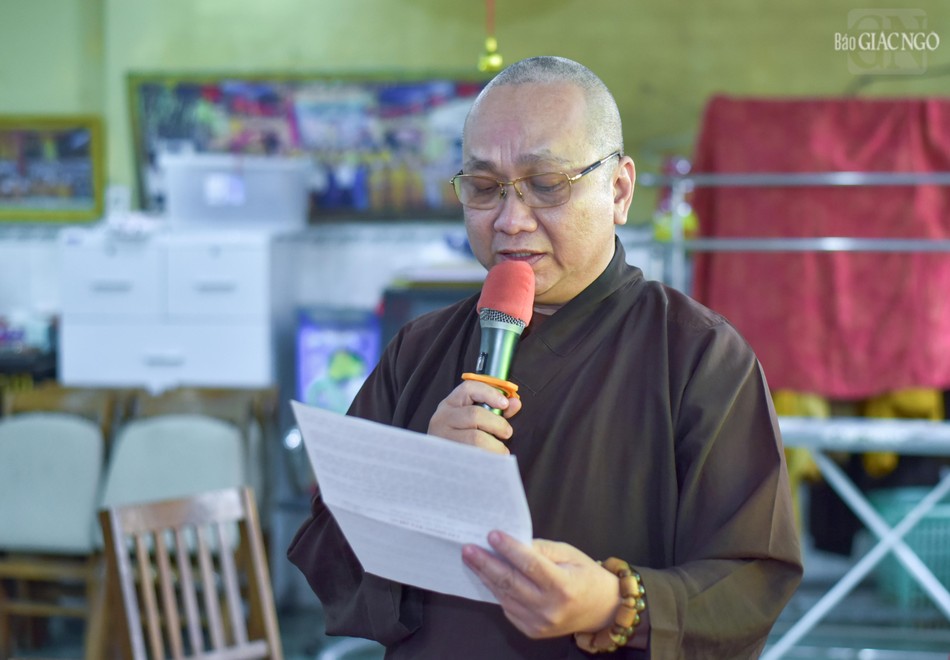 Đại đức Thích Từ Tâm báo cáo tài chính và trình bày phương hướng hoạt động Phật sự năm 2025 Đại đức Thích Từ Tâm báo cáo tài chính và trình bày phương hướng hoạt động Phật sự năm 2025