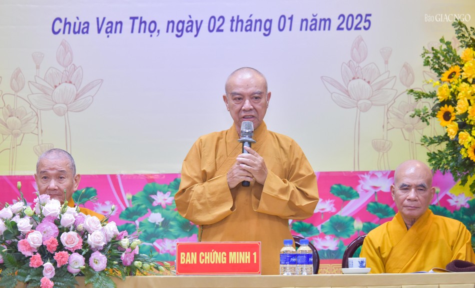 Hòa thượng Thích Nhựt Hỷ phát biểu chỉ đạo Hòa thượng Thích Nhựt Hỷ phát biểu chỉ đạo