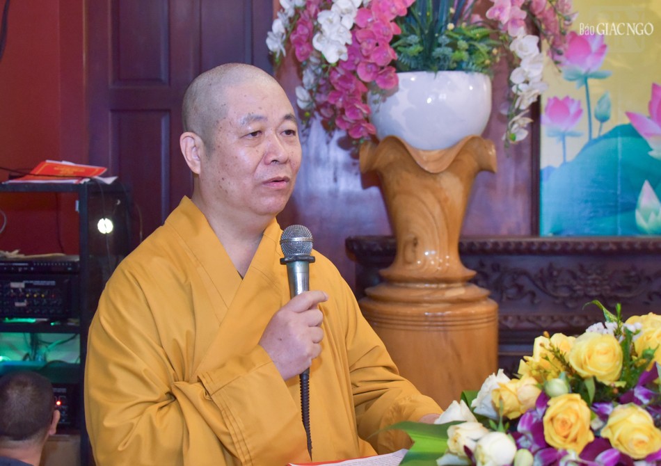 Hòa thượng Thích Thọ Lạc phát biểu khai mạc Hòa thượng Thích Thọ Lạc phát biểu khai mạc