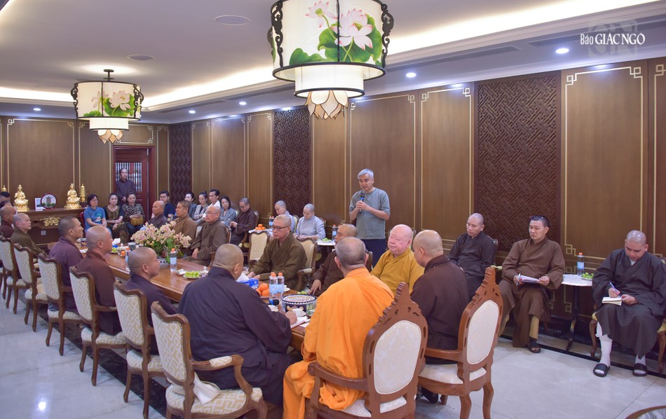 Toàn cảnh phiên họp chiều 9-3 của Ban Hậu cần Đại lễ Vesak Liên Hiệp Quốc 2025