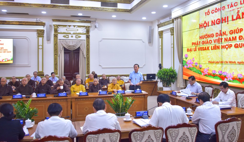 Ông Vũ Hoài Bắc công bố quyết định kiện toàn thành viên Tổ công tác liên ngành Đại lễ Vesak 2025 Ông Vũ Hoài Bắc công bố quyết định kiện toàn thành viên Tổ công tác liên ngành Đại lễ Vesak 2025